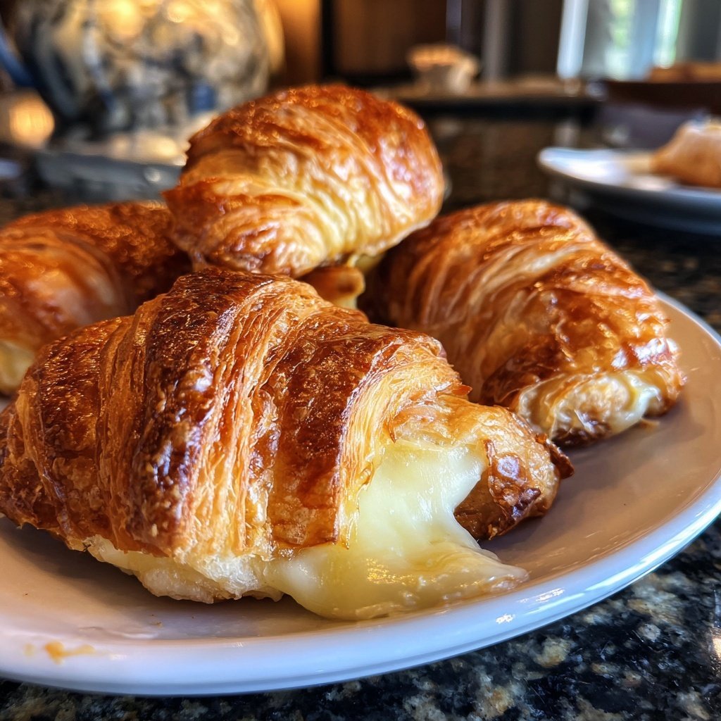 Croissants With Ham And Cheese
