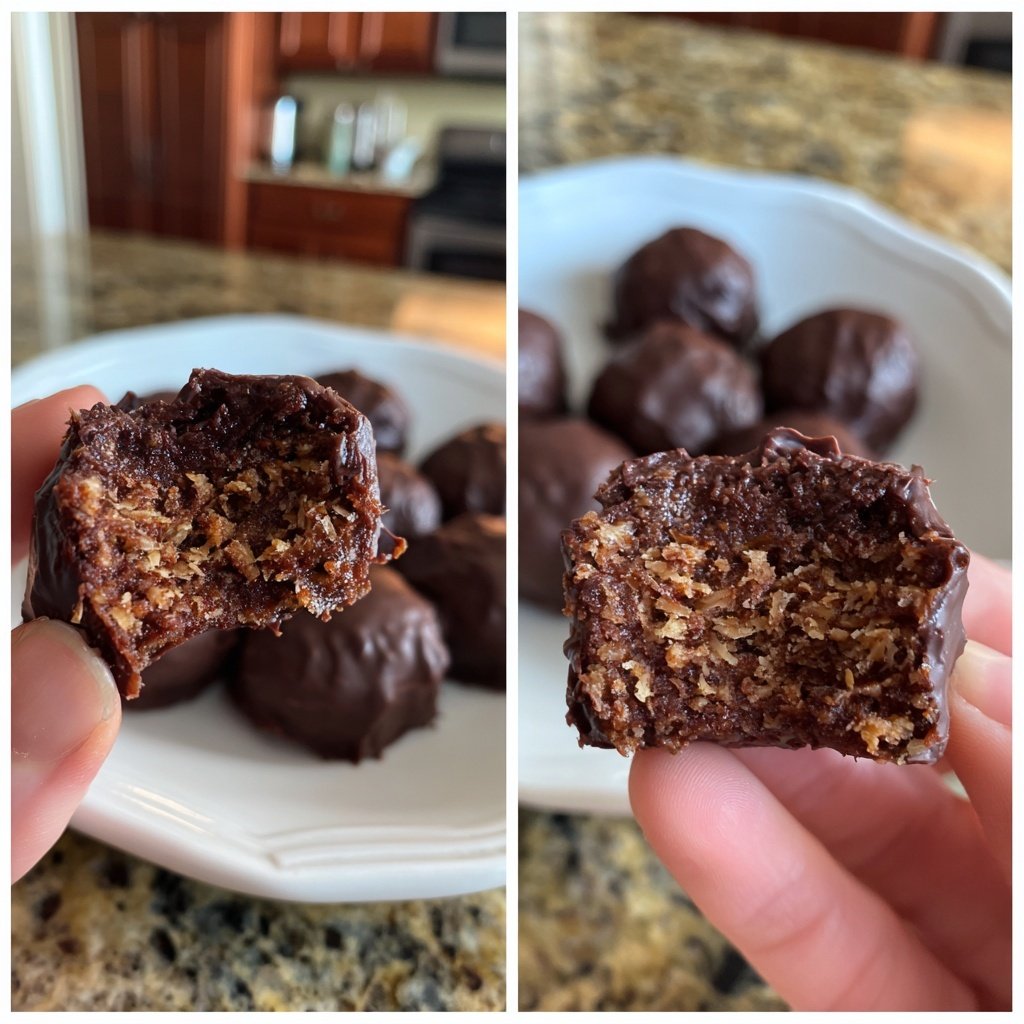 Chocolate Coconut Date Bites