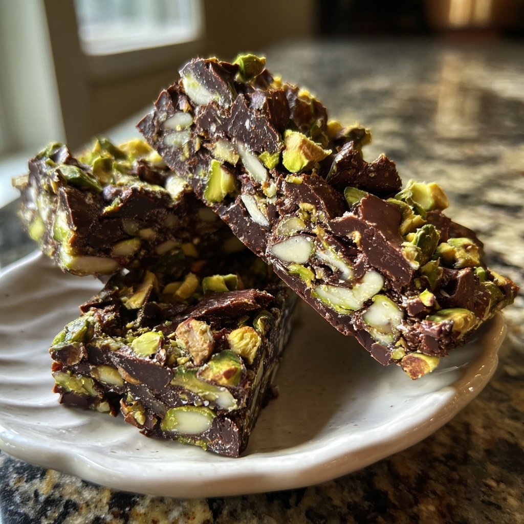 Chocolate Pistachio Almond Bars
