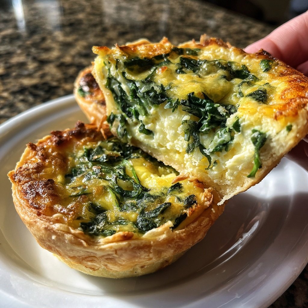 Mini Quiches with Spinach