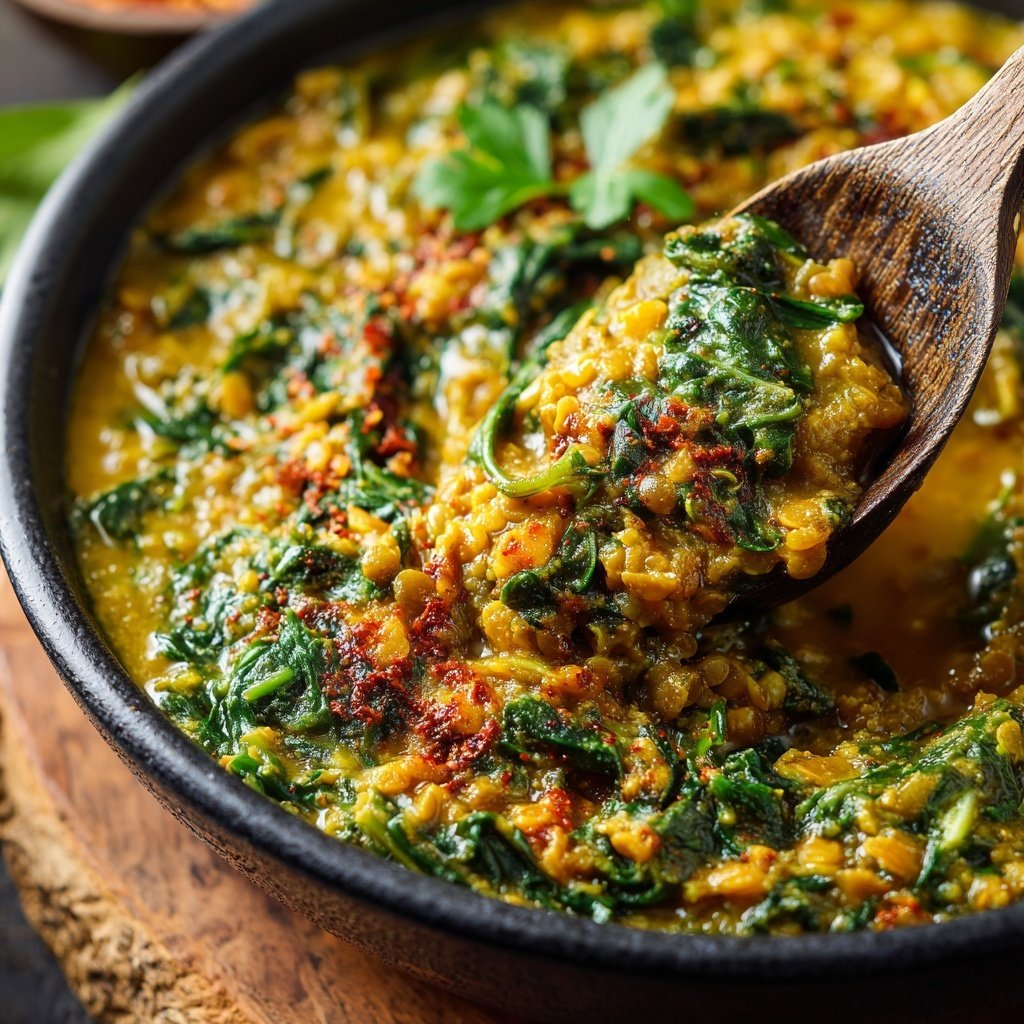 Healthy Lentil and Spinach Curry