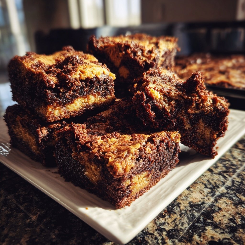 Cottage Cheese Brownies with Cinnamon