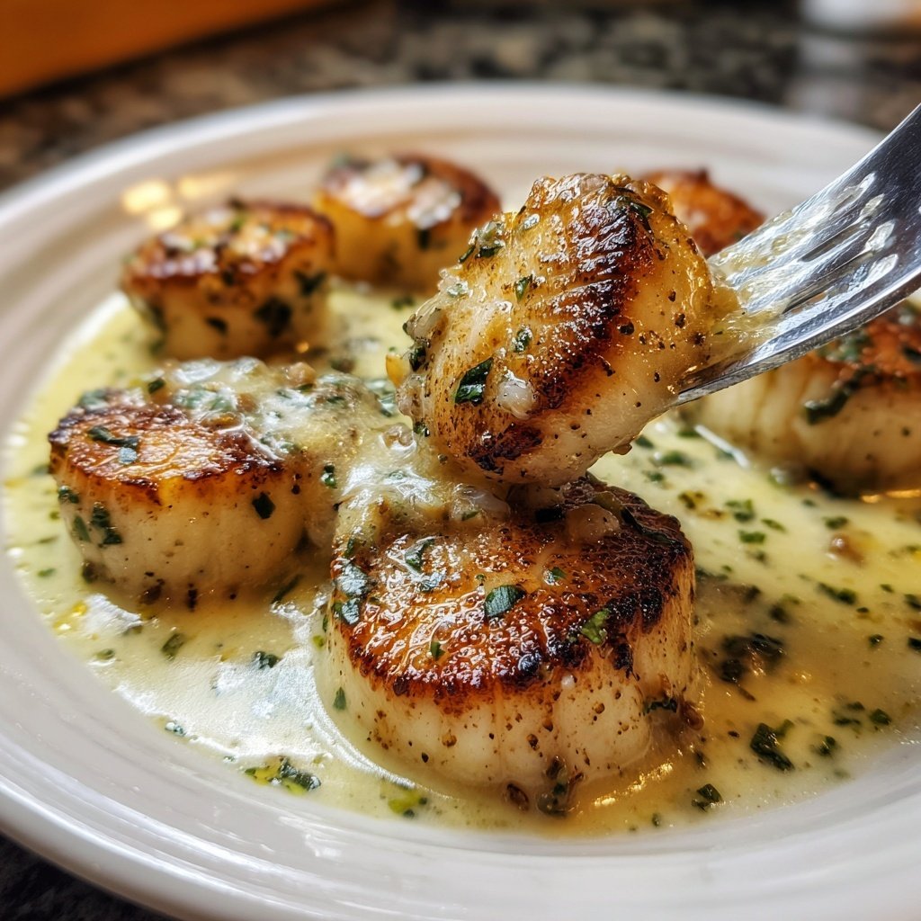 Scallops with Champagne Sauce