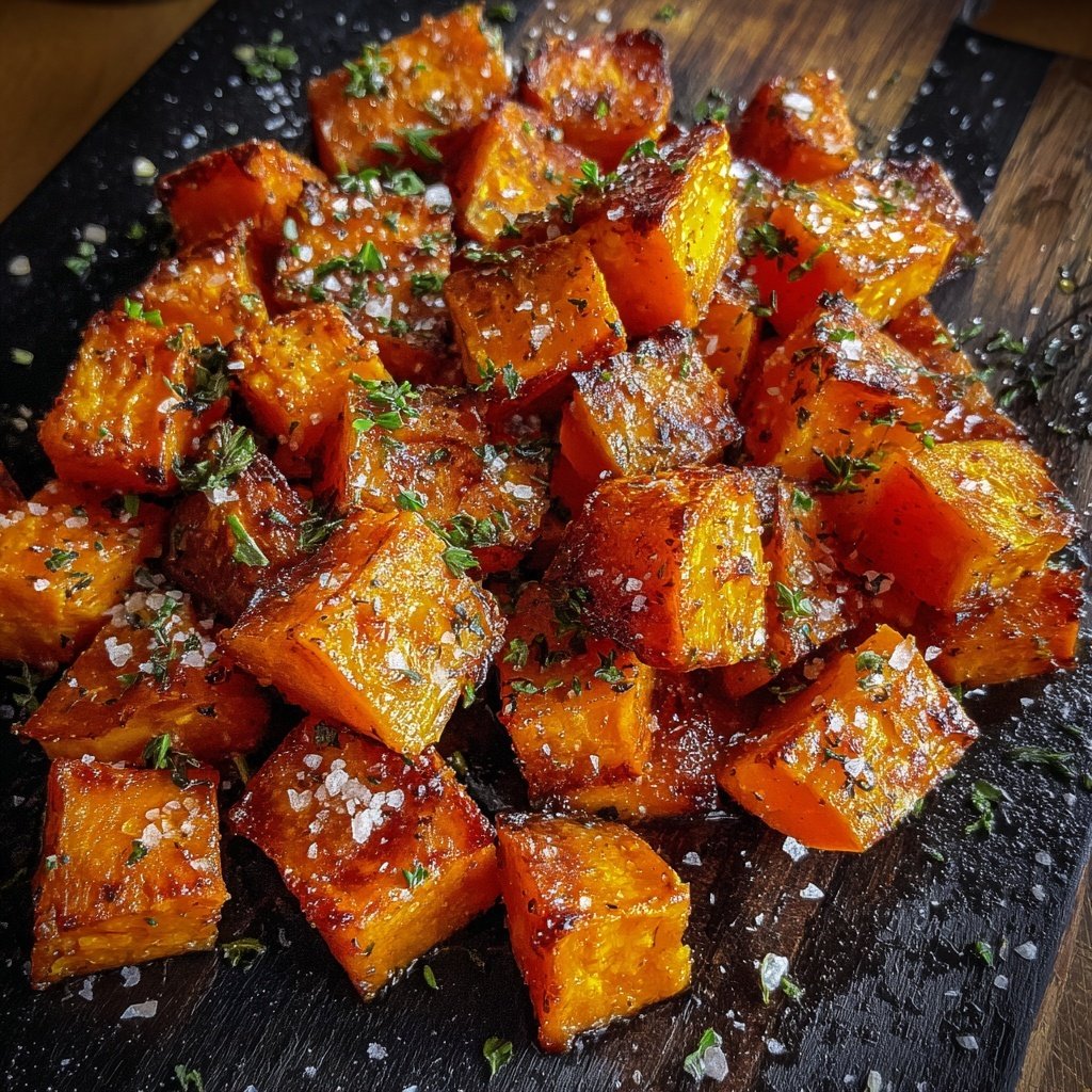 Roasted Sweet Potato Cubes