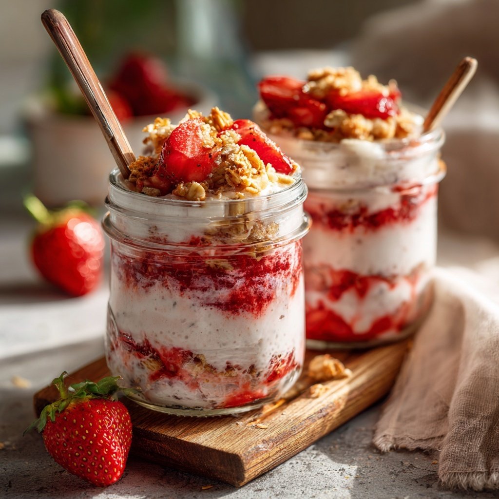 Strawberry Chia Yogurt Cups
