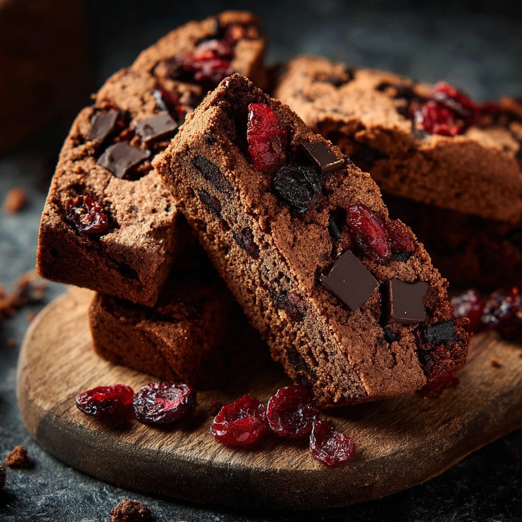Chocolate Cranberry Biscotti