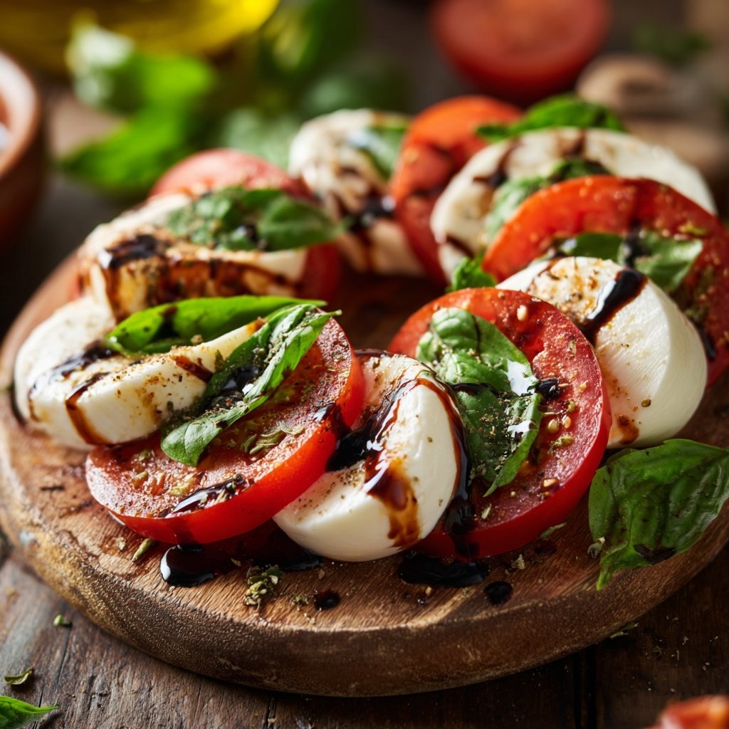 Caprese Salad with Heart Tomatoes