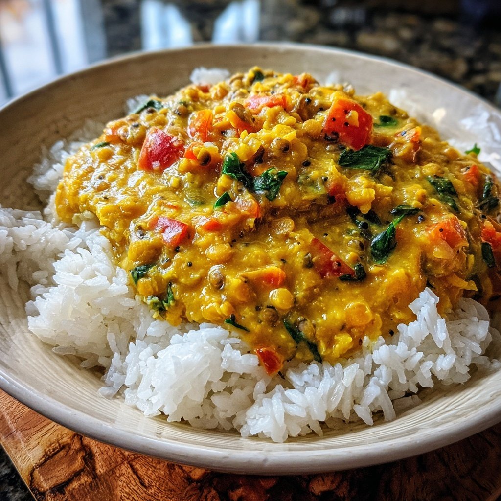 Jamaican Coconut Lentil Curry