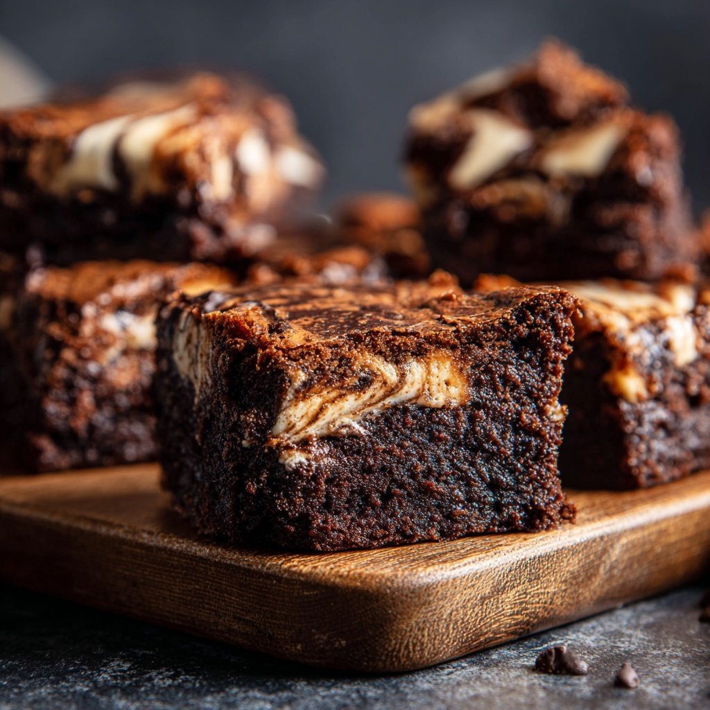 Cottage Cheese Brownies with Hazelnut Butter