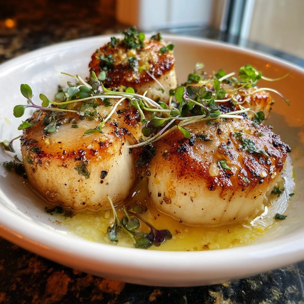 Romantic Seared Scallops