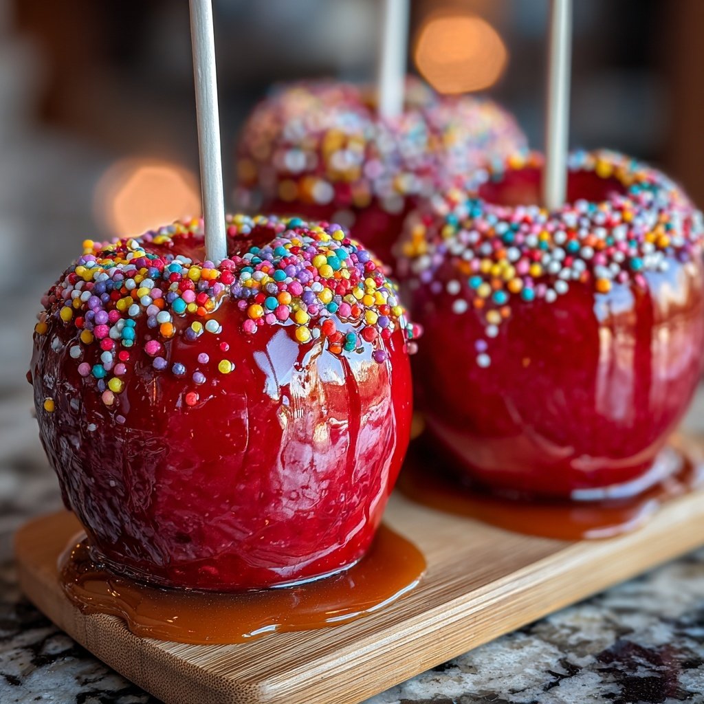 Red Glossy Candy Apples