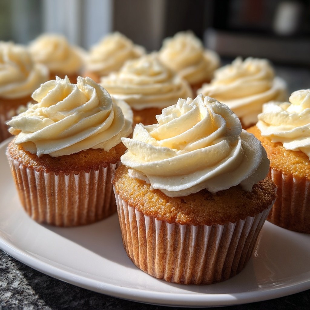 Simple One Bowl Vanilla Cupcakes