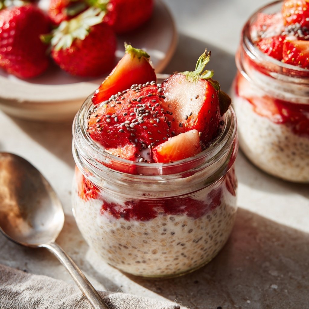 Strawberry Chia Yogurt Jars