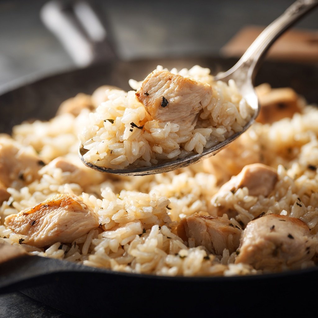 One Pot Chicken And Rice With Garlic