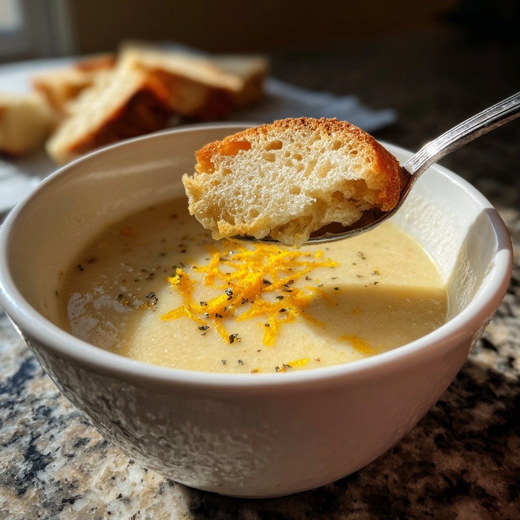 Creamy Lemon White Bean Soup