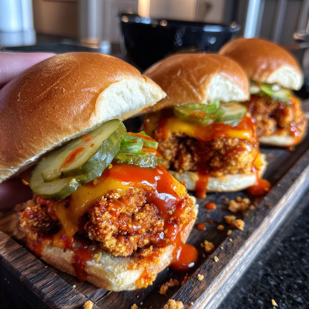 Sliders with Buffalo Cauliflower