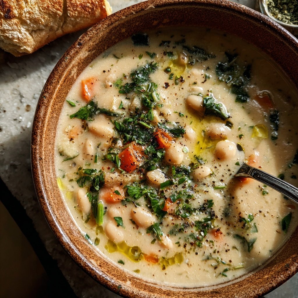 Sunday Creamy White Bean Soup