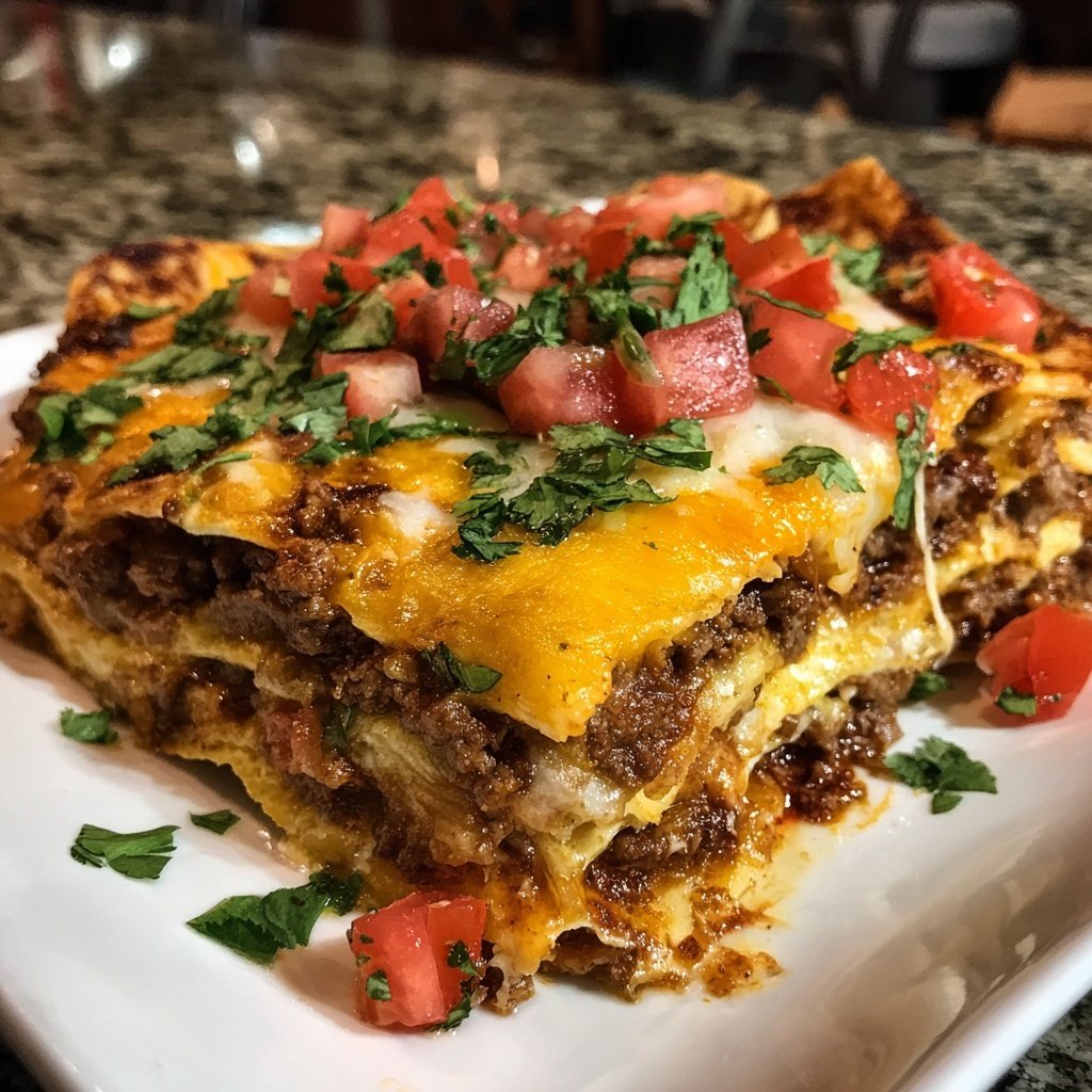 Ground Beef Enchilada Bake