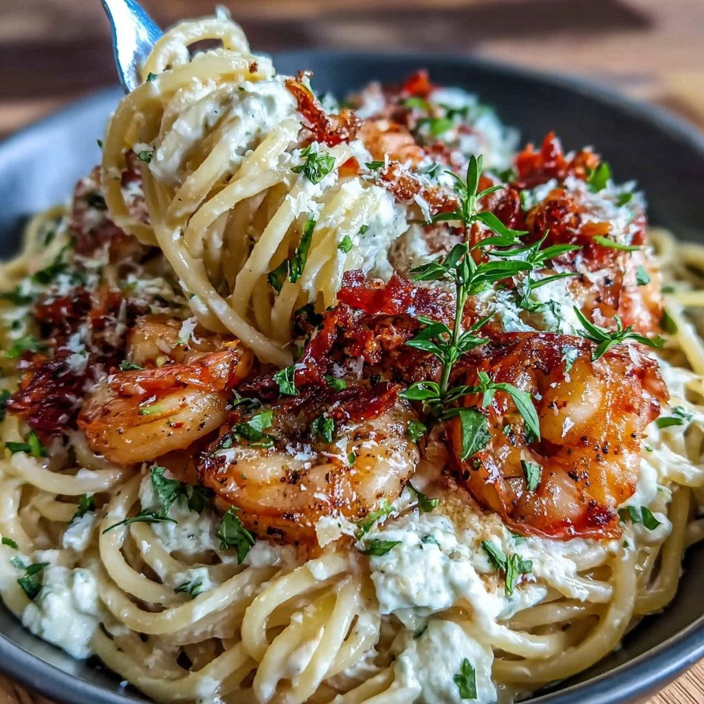 Shrimp Pasta With Lemon Ricotta