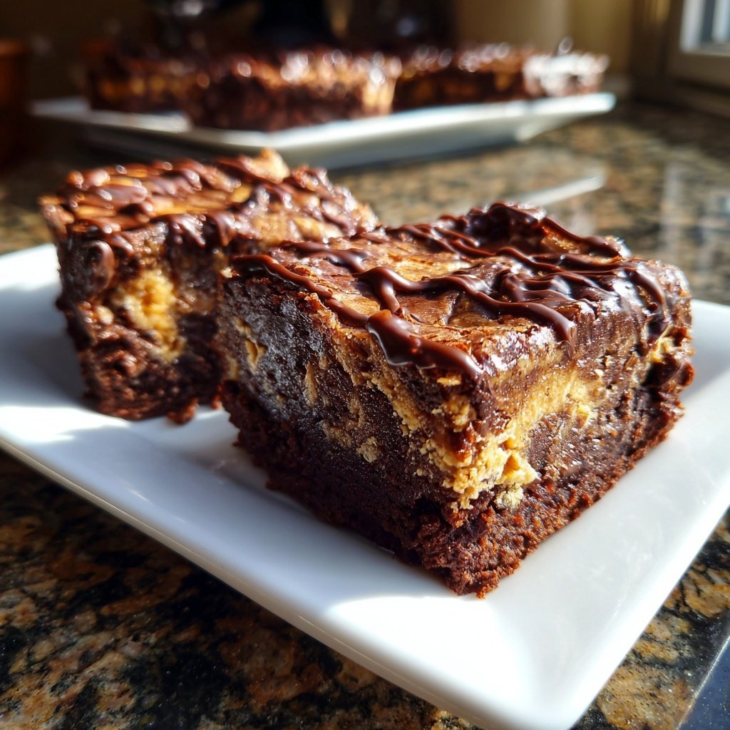 Cottage Cheese Brownies with Espresso Swirl